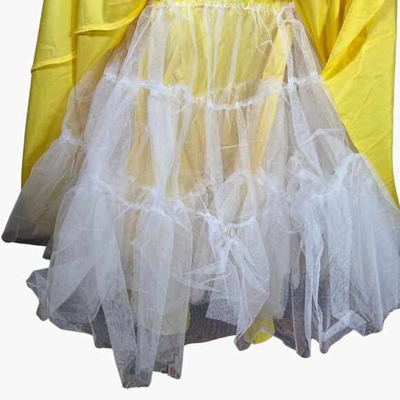 Jovani Ball Gown Yellow Multi-colored A-Line Prom Formal Pageant Sz 14 - Picture 8 of 12